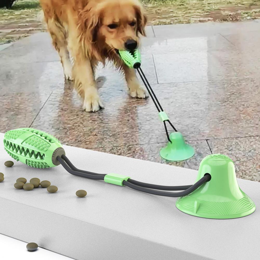 Rubber Treat Dispensing Dog Toy - 공격적인 씹는 습관을 가진 강아지를 위한
