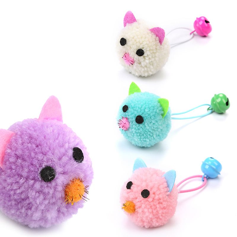 Catnip Interactive Plush Mouse - 새로운 벨 모양의 고양이 장난감 -