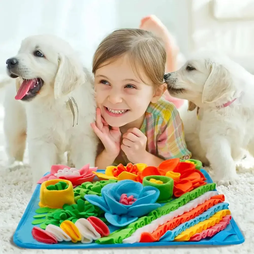 Snuffle Mat For Dogs - 강아지 냄새 훈련 장난감, 개 수색