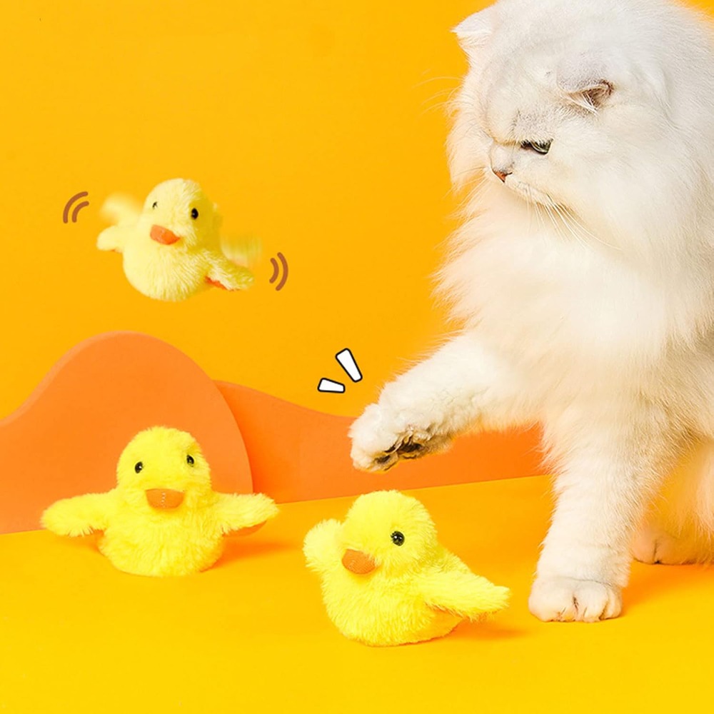 Catnip Interactive Plush Mouse - 전동 오리 고양이 장난감 인터랙티브 플러시
