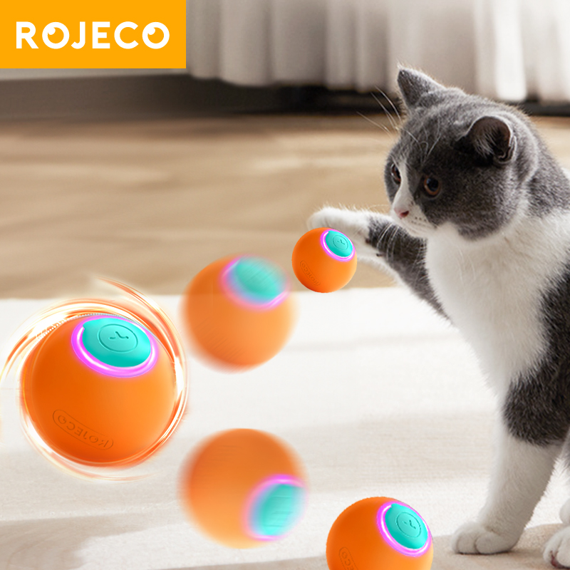 ROJECO 고양이 장난감 스마트 대화 형 고양이 튀는 - Automatic Moving Dog Ball 리뷰 및 가격