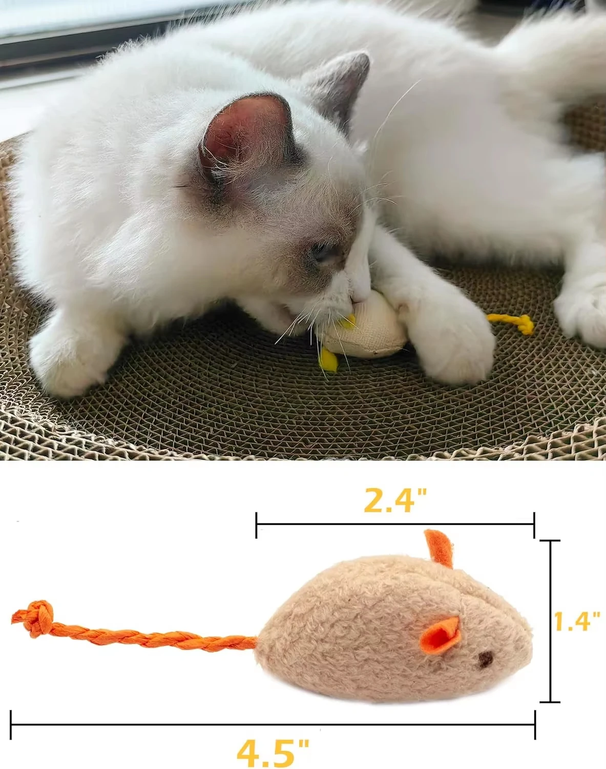 5개입 딸랑이 고양이 쥐 장난감, 고양이 잔초가 들어있 - Catnip Interactive Plush Mouse 리뷰 및 가격