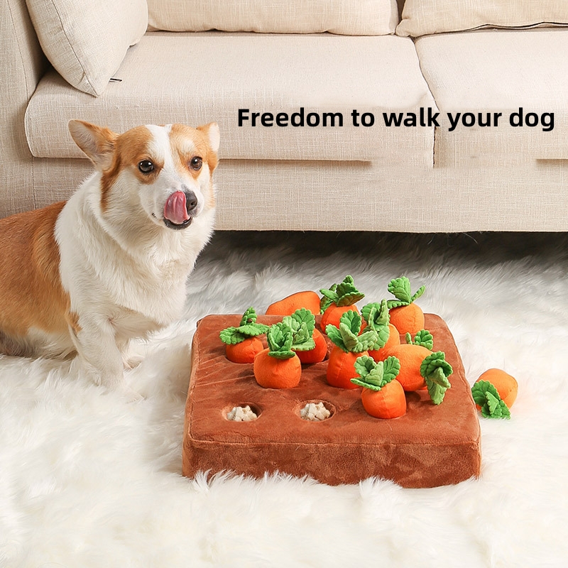 개 당근 플러시 장난감 대화 형 개 장난감 플러시 퍼즐 - Snuffle Mat For Dogs 리뷰 및 가격