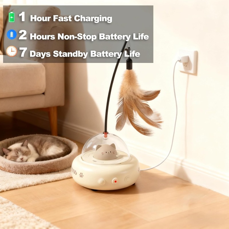 저소음 2 in 1 충전식 인터랙티브 고양이 장난감 ( - Laser Pointer Cat Toy Automatic 리뷰 및 가격