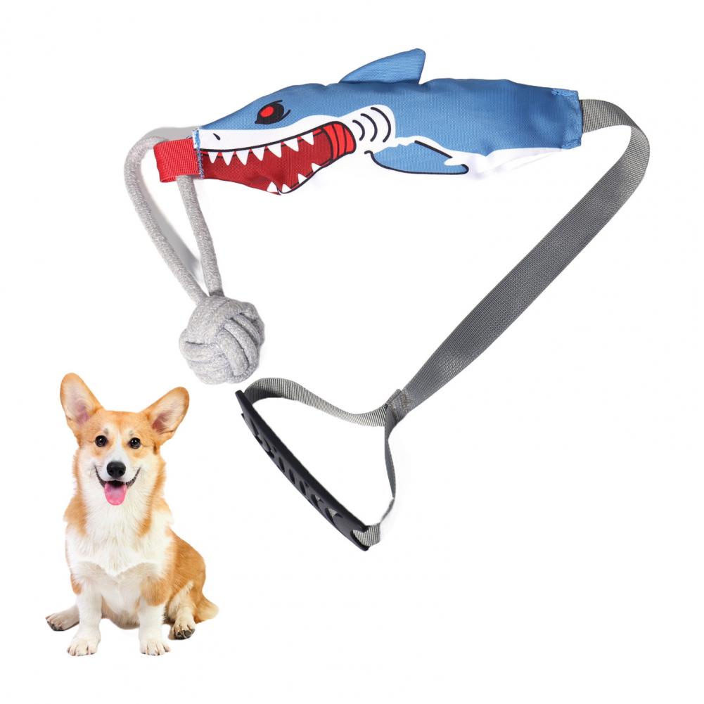 흡착판이 있는 상어 모양 로프 터그 장난감: 강아지와  - Suction Cup Dog Tug Toy 리뷰 및 가격