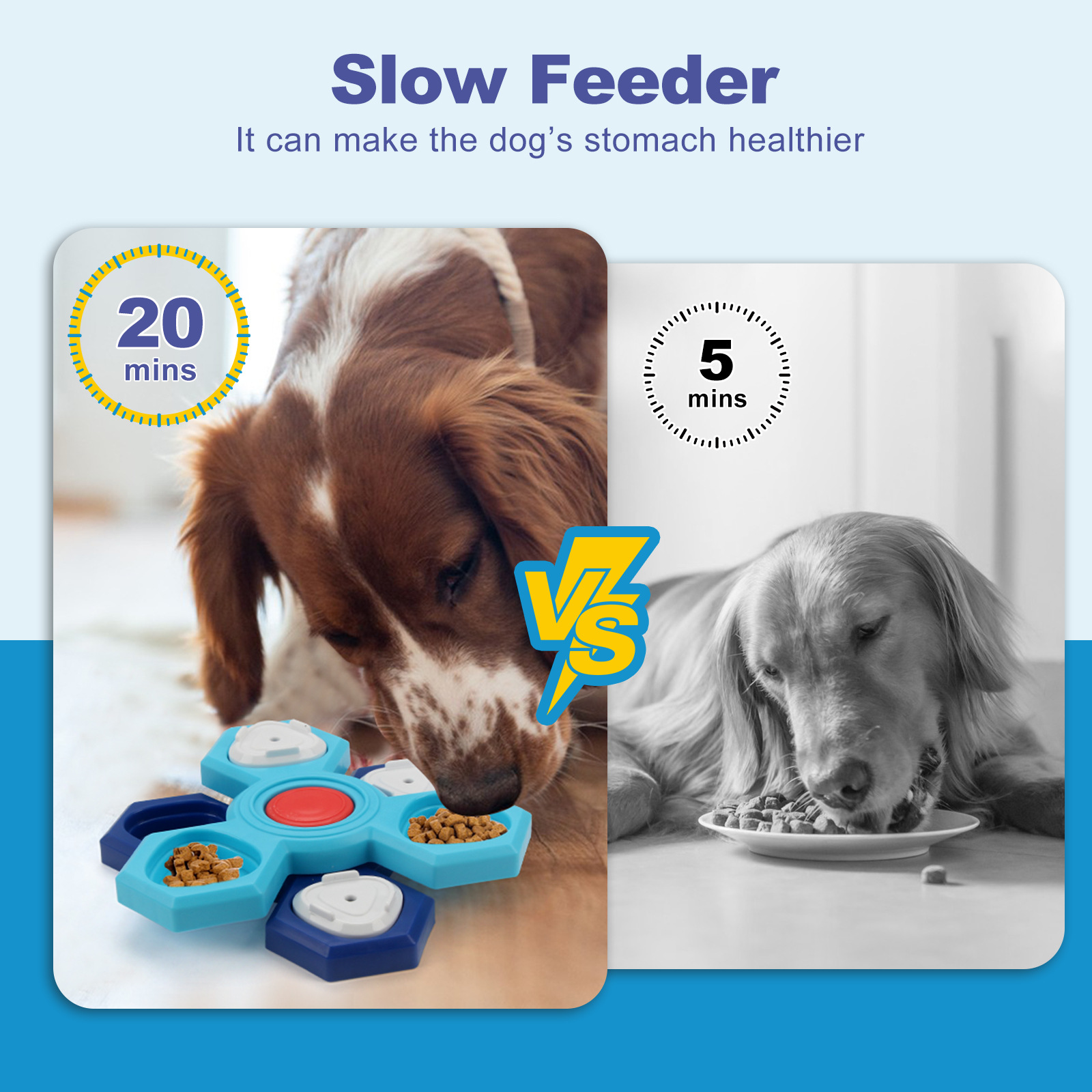 강아지 훈련 퍼즐 장난감 슬로우 급식 트레이 인터랙티브 - Dog Puzzle Feeder Toy 리뷰 및 가격