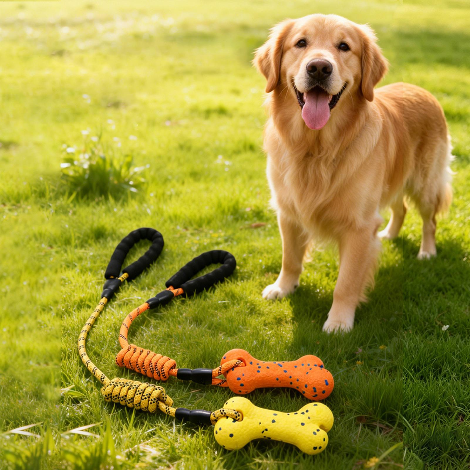 손잡이가 있는 튼튼한 로프 장난감, 강아지용 씹는 장난 - Dog Rope Toy Aggressive Chewers 리뷰 및 가격