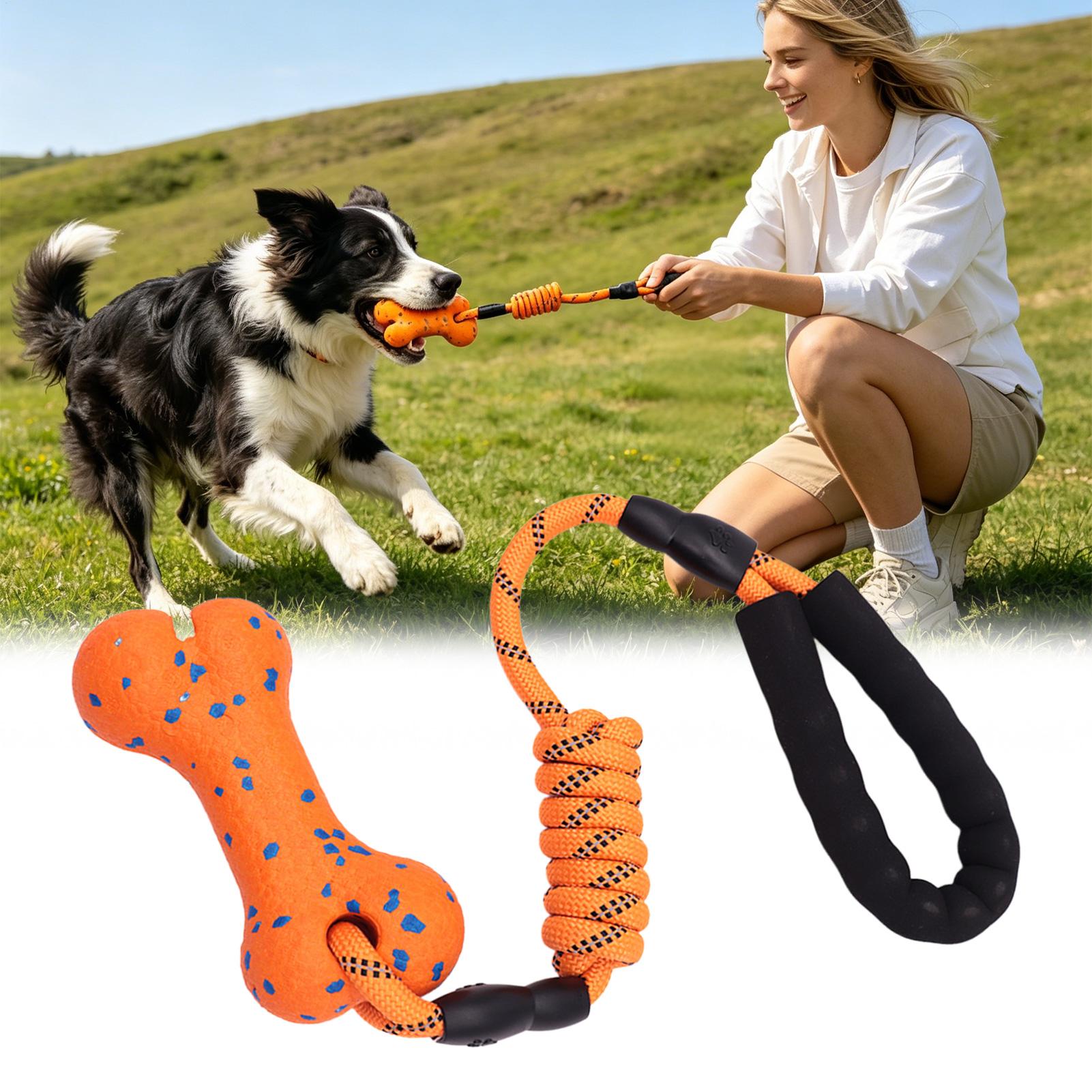손잡이가 있는 튼튼한 로프 장난감, 강아지용 씹는 장난 - Dog Rope Toy Aggressive Chewers 리뷰 및 가격