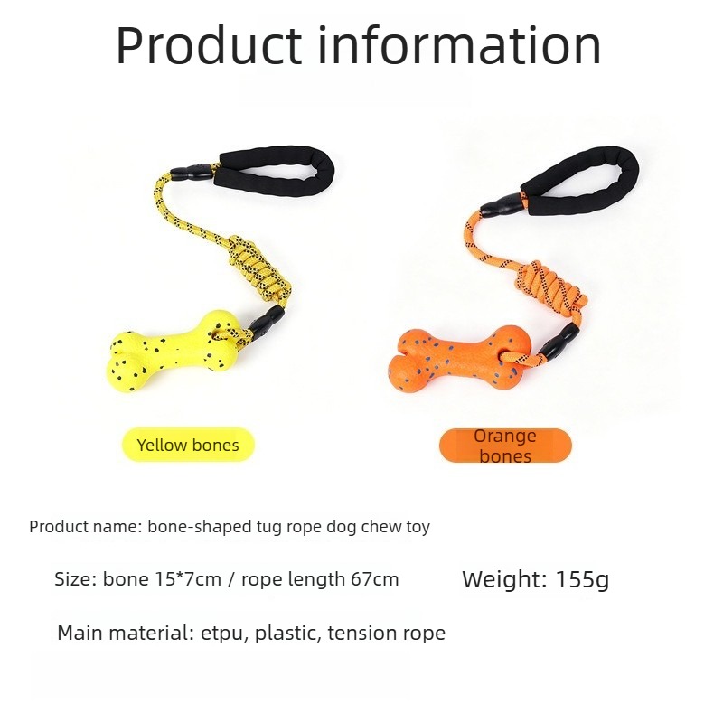 튼튼한 ETPU 뼈 모양 강아지 씹는 장난감, 중대형견 - Dog Rope Toy Aggressive Chewers 리뷰 및 가격