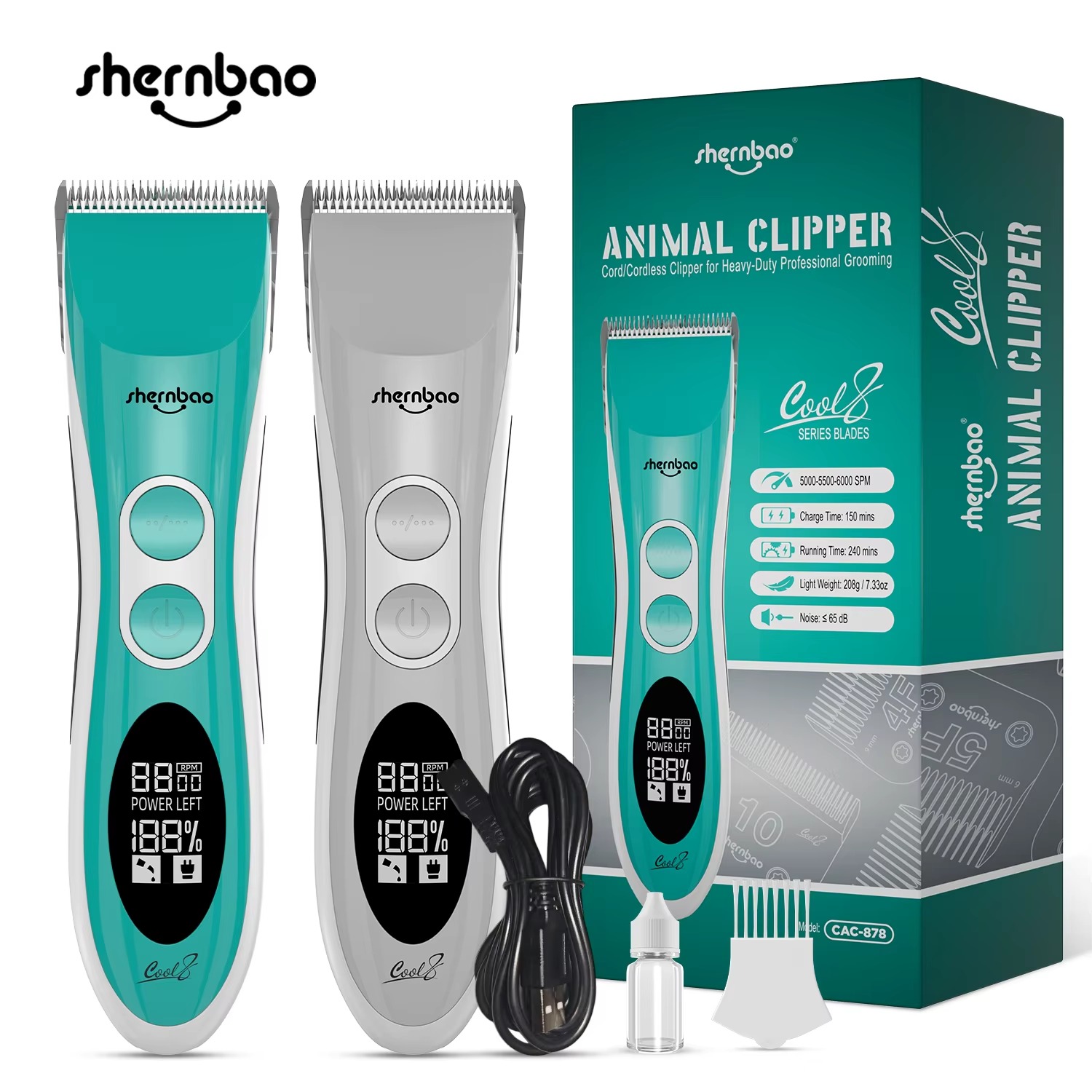 Shernbao CAC-878 전문가용 애완동물 클리퍼 - Pet Grooming 리뷰 및 가격