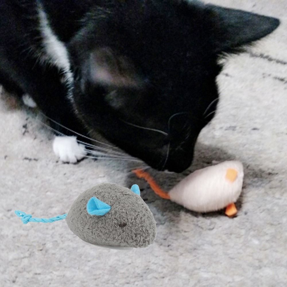 2pcs 재미 있은 플러시 부드러운 대화 형 고양이 훈 - Catnip Interactive Plush Mouse 리뷰 및 가격