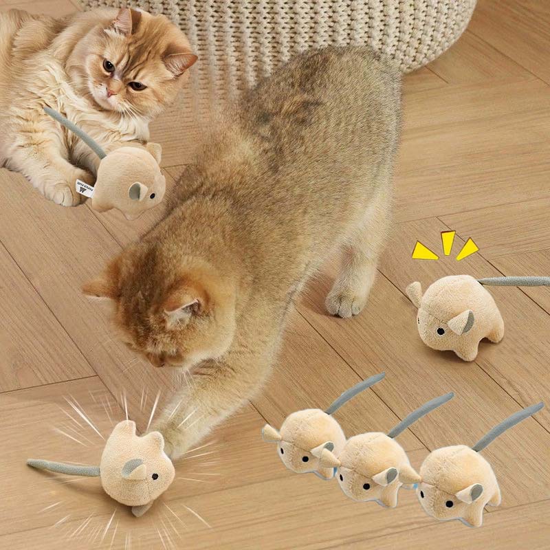 전기 플러시 마우스 캣닢 고양이 장난감 지능형 자동 놀 - Catnip Interactive Plush Mouse 리뷰 및 가격