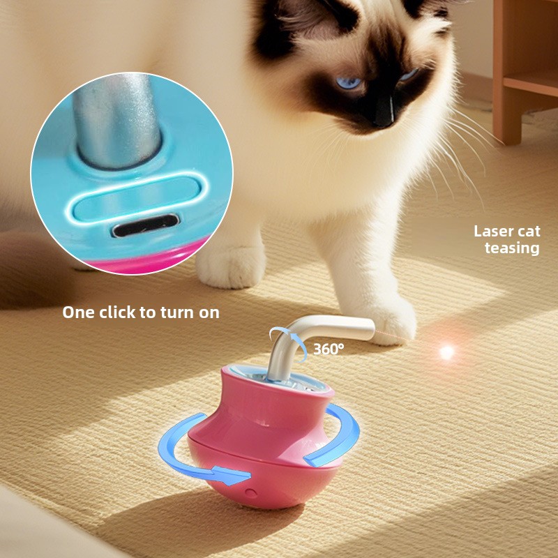 자동 고양이 장난감: 인터랙티브 깃털 막대, 레이저 포 - Laser Pointer Cat Toy Automatic 리뷰 및 가격