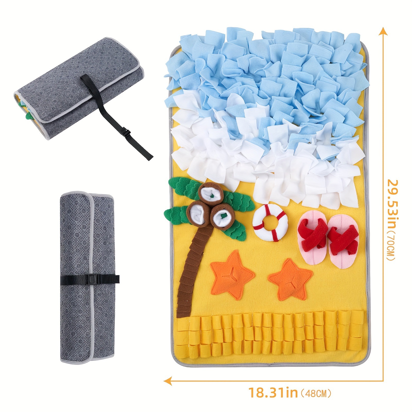 새로운 애완동물 노즈워크 매트, 강아지 훈련용 은폐 간 - Snuffle Mat For Dogs 리뷰 및 가격