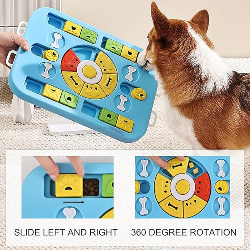 대형, 중형, 소형견 및 고양이용 인터랙티브 강아지 퍼 - Dog Puzzle Feeder Toy 리뷰 및 가격
