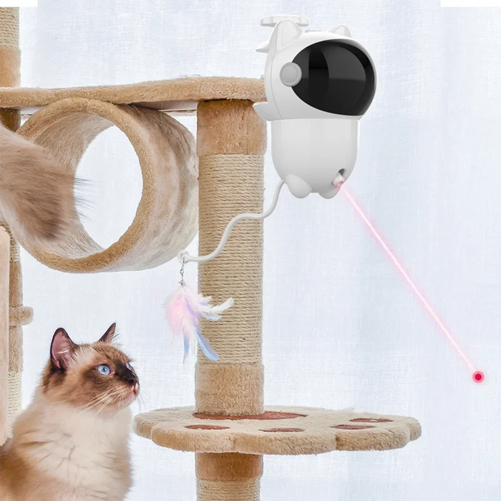 360도 회전하는 고양이 레이저 장난감, 애완동물 레이 - Laser Pointer Cat Toy Automatic 리뷰 및 가격