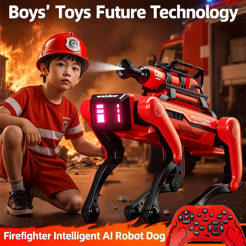 AI 로봇 개 지능형 소방 로봇 개 AI 전자 애완동물 - Dog Toys 리뷰 및 가격