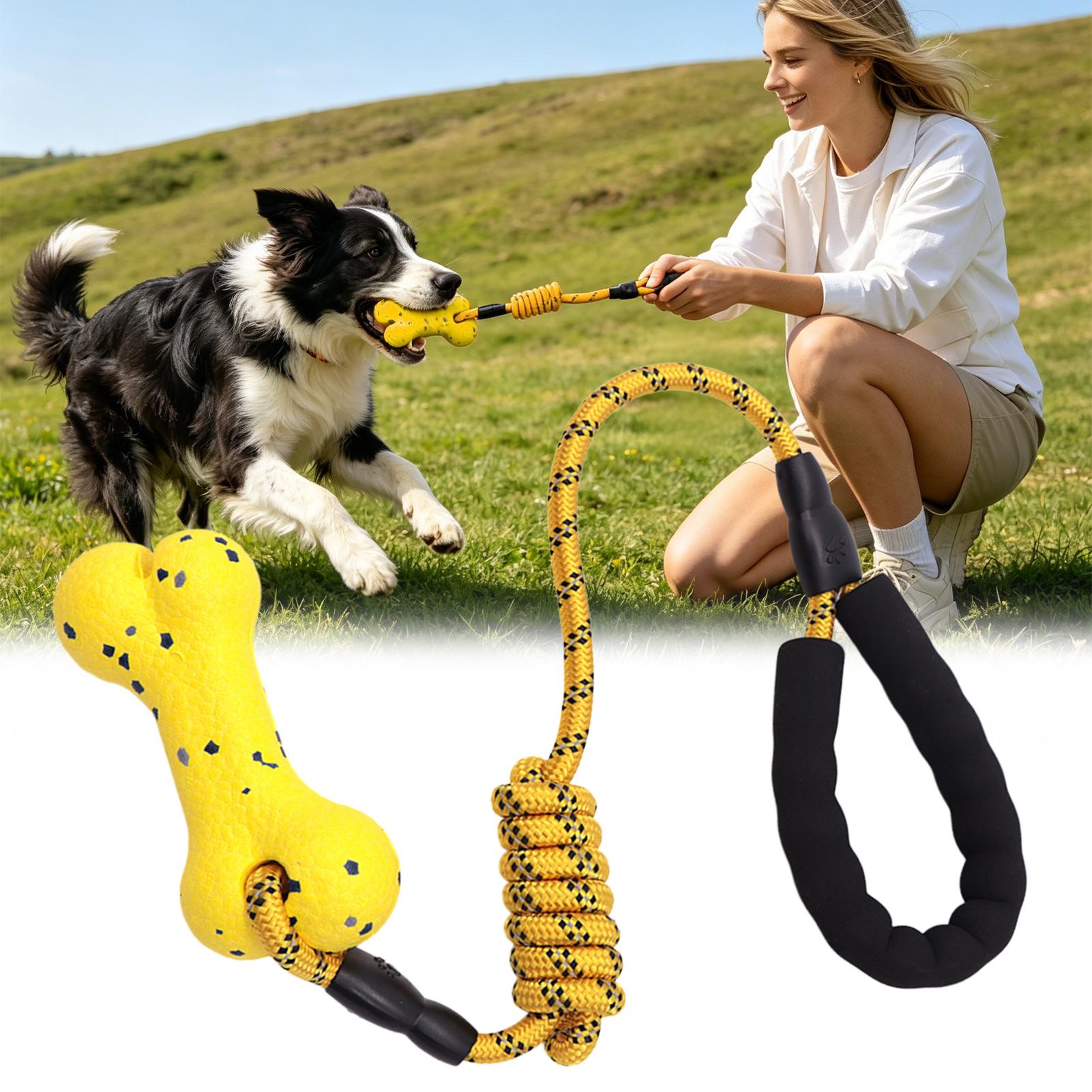 견인놀이용 강아지 장난감, 인터랙티브 뼈 모양 반려동물 - Dog Rope Toy Aggressive Chewers 리뷰 및 가격