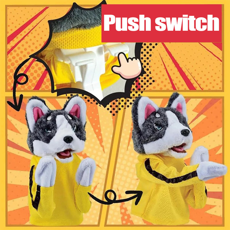 키즈 쿵푸 허스키 장갑 장난감 싸우는 개 복싱 손 인형 - Interactive Squeaky Plush Dog Toy 리뷰 및 가격