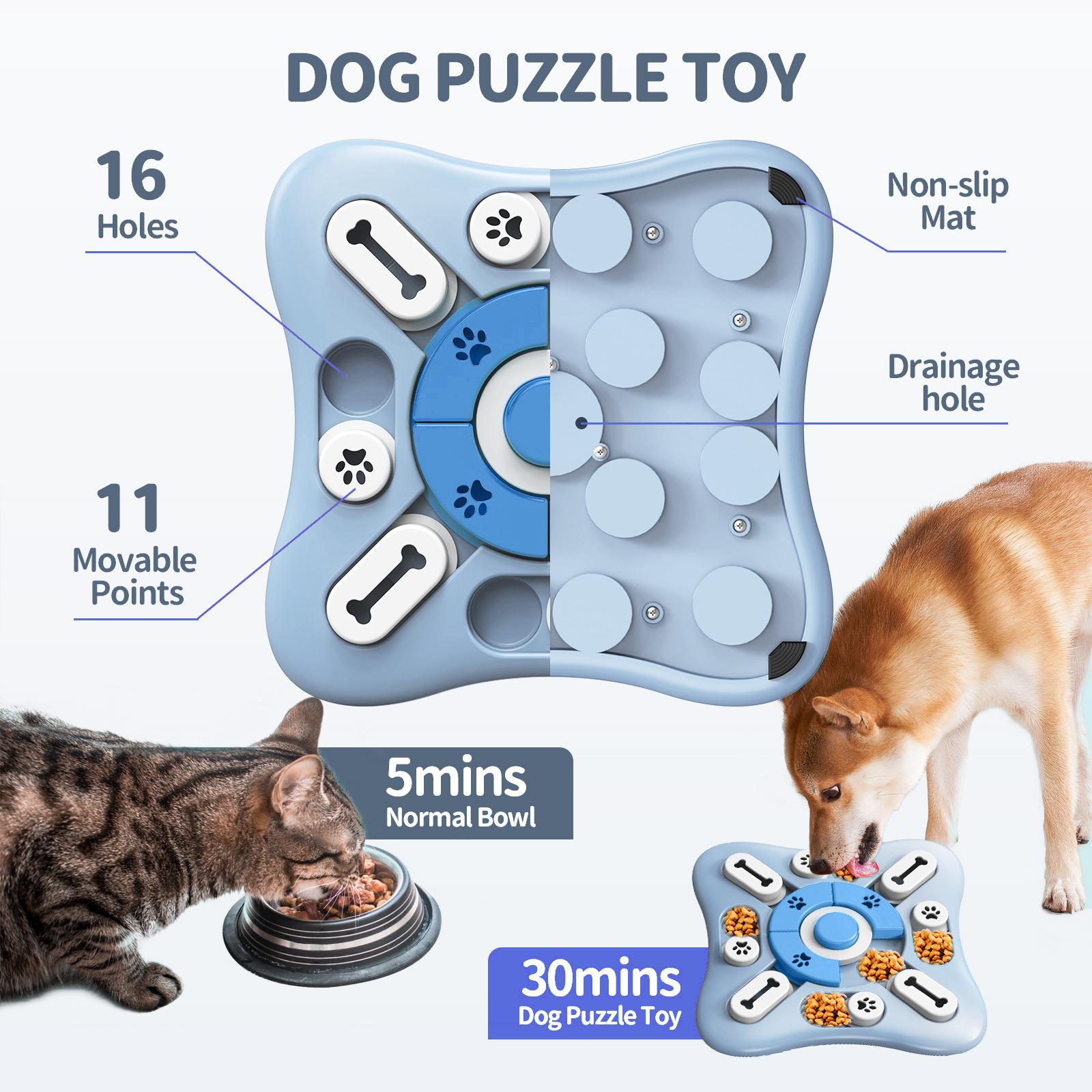 개 장난감 느린 피더 대화 형 증가 강아지 IQ 음식  - Dog Puzzle Feeder Toy 리뷰 및 가격