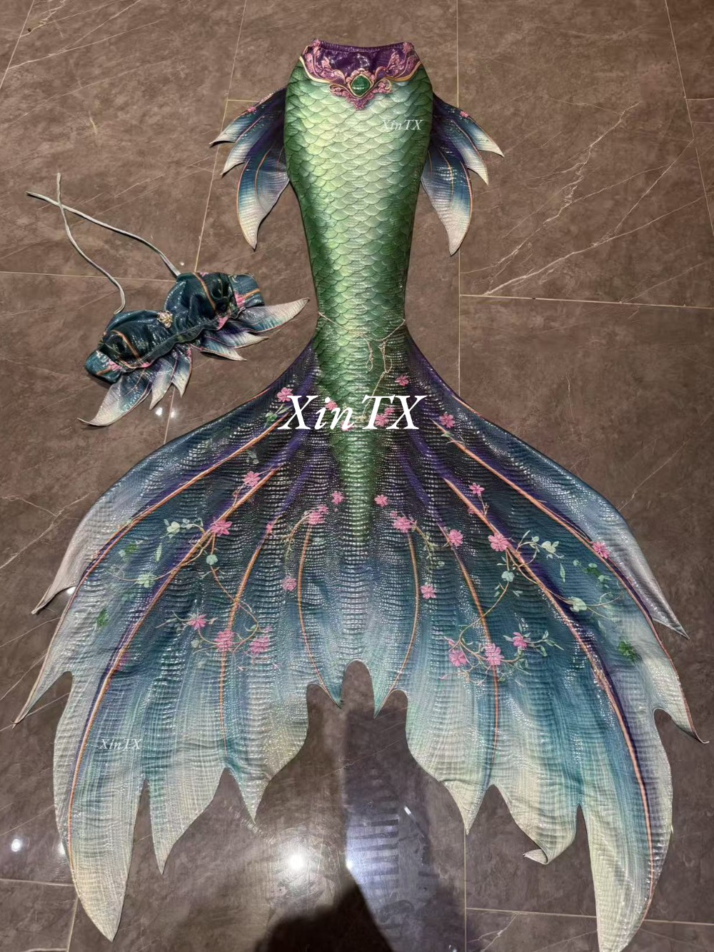 남자 여자 인어 꼬리 핫 스탬핑 물고기 피부 수영복 수 - Aquarium 리뷰 및 가격