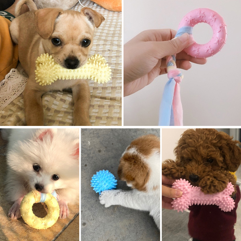 작은 개를위한 애완 동물 강아지 장난감 TPR 매듭 장 - Indestructible Dog Chew Toy 리뷰 및 가격